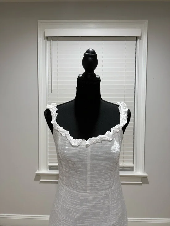 Petal & Pup White Lace-Trim Midi Dress - Picture 2 of 6